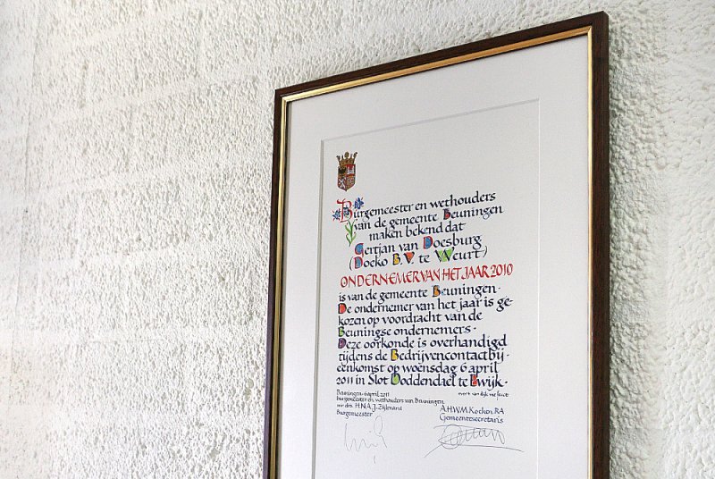 Gertjan van Doesburg ondernemer van het jaar 2010