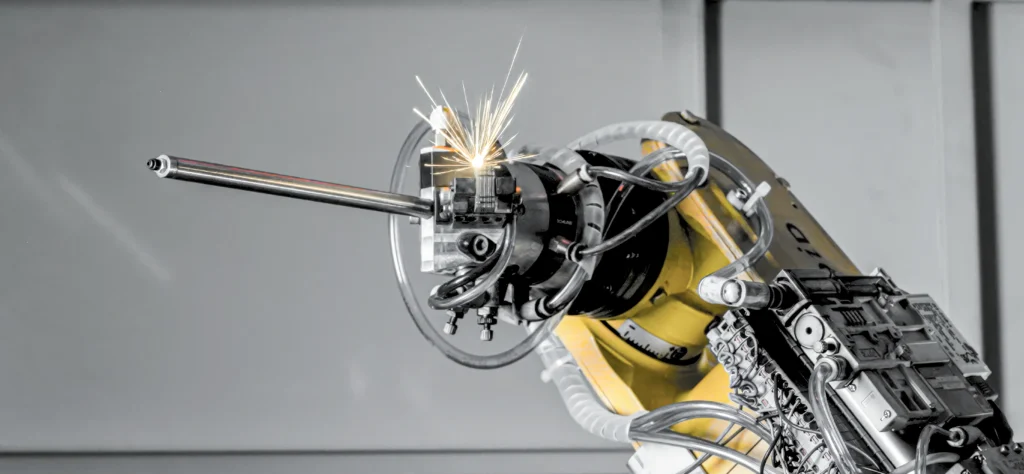 Robotgestuurd laserlassen van hightech componenten
