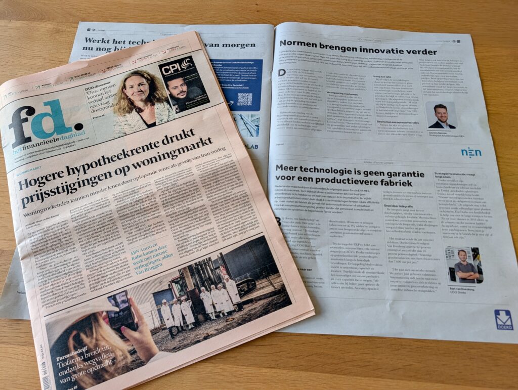 Artikel Financieel Dagblad Doeko